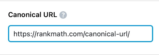 rankmath canonical